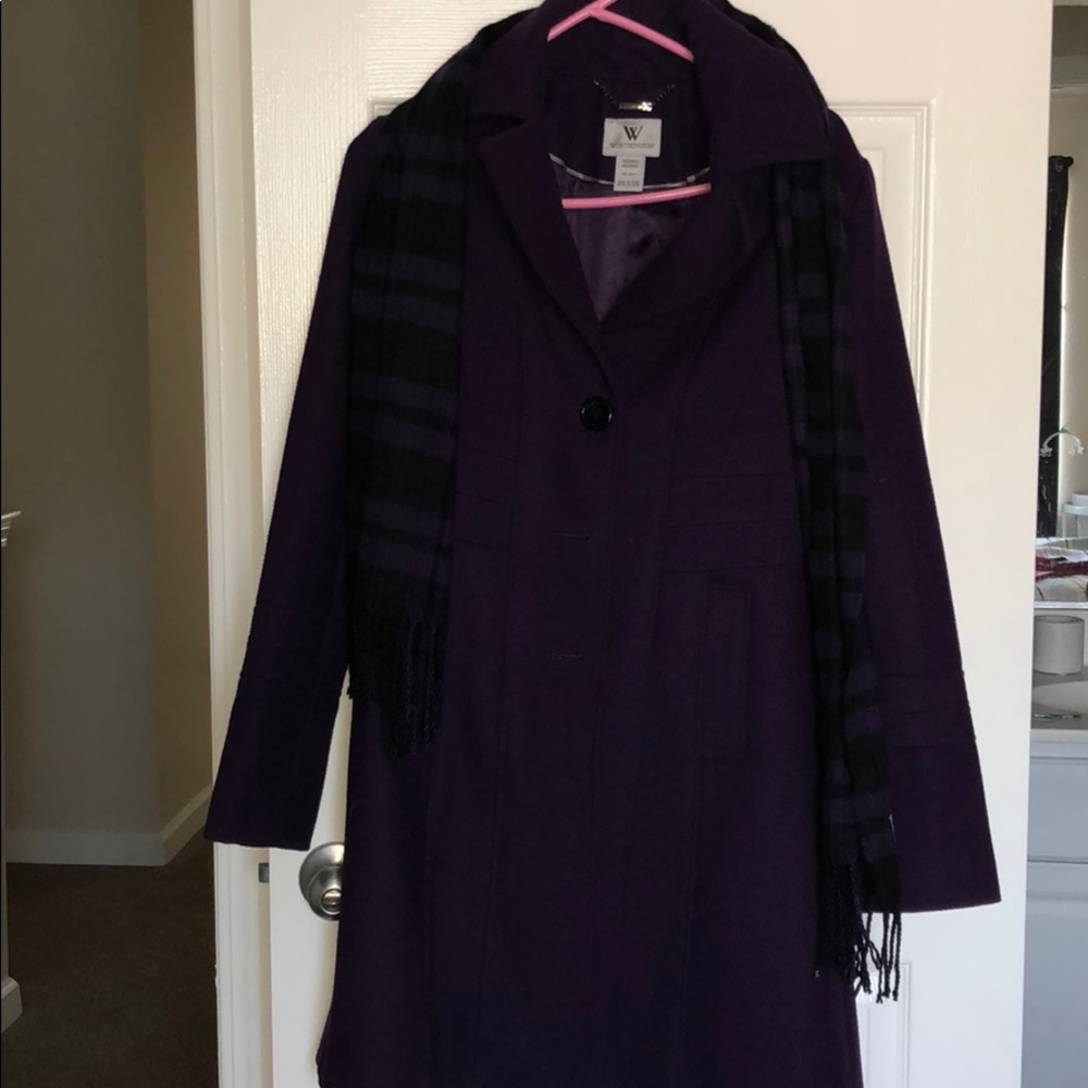 Plum Worthington Peacoat